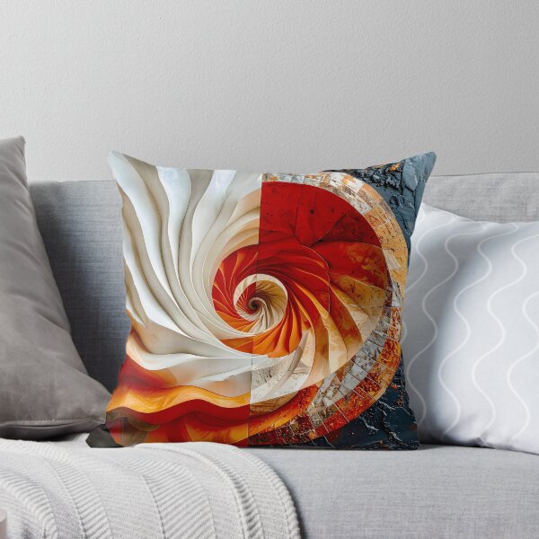 Item preview, Terracotta Clay and Slate Geometric Spiral designed and sold by Vicky Brago-Mitchell®.
