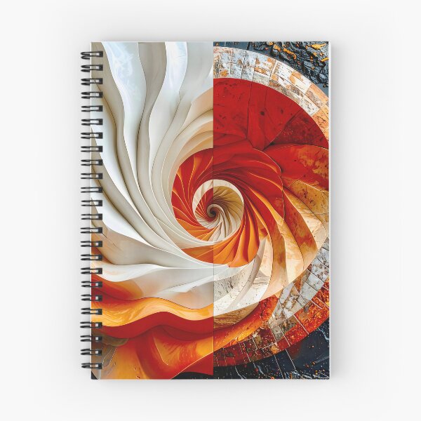 Item preview, Terracotta Clay and Slate Geometric Spiral designed and sold by Vicky Brago-Mitchell®.