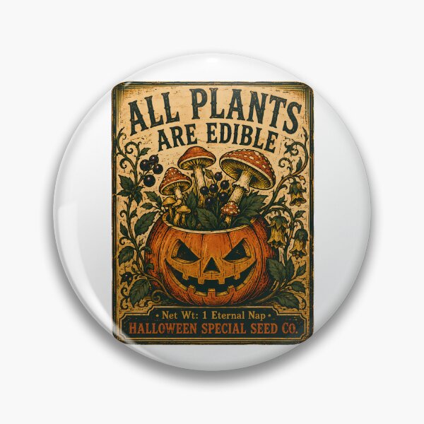 Item preview, Gothic Poison Garden Seed Spooky Botanical Pumpkin designed and sold by chattsuede.