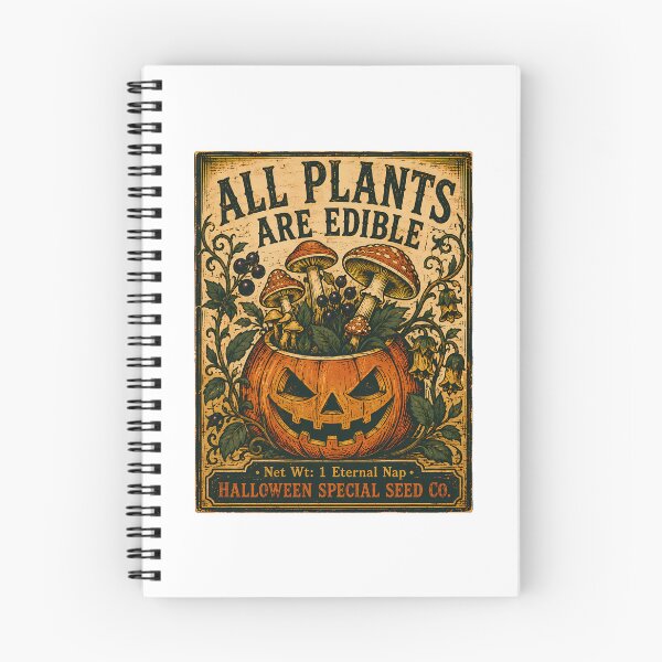 Item preview, Gothic Poison Garden Seed Spooky Botanical Pumpkin designed and sold by chattsuede.
