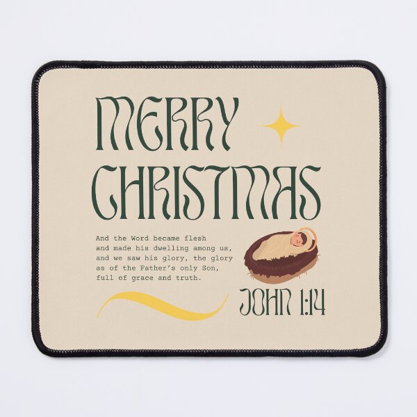 Item preview, Merry Christmas The Word Became Flesh – John 1:14 designed and sold by shopfindingbeni.