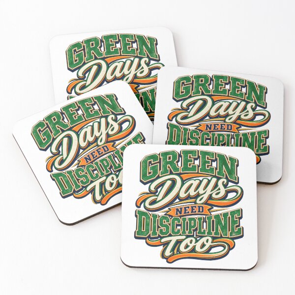 Item preview, Green Days Need Discipline Too Retro Trading Wisdom designed and sold by VolatilityEdge.
