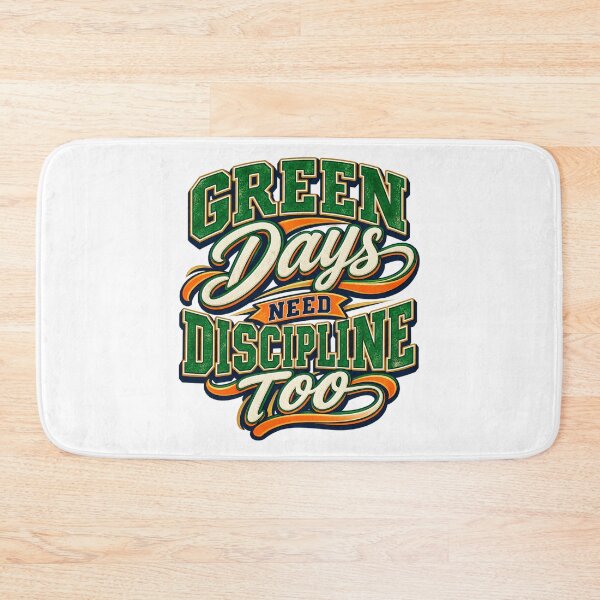 Item preview, Green Days Need Discipline Too Retro Trading Wisdom designed and sold by VolatilityEdge.