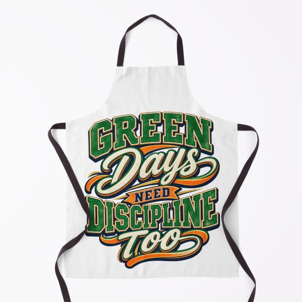 Item preview, Green Days Need Discipline Too Retro Trading Wisdom designed and sold by VolatilityEdge.