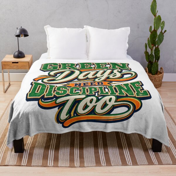 Item preview, Green Days Need Discipline Too Retro Trading Wisdom designed and sold by VolatilityEdge.