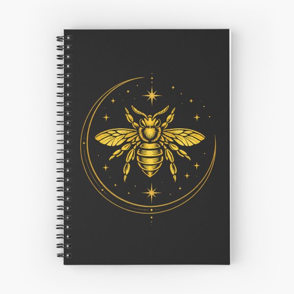 Item preview, Celestial Gold Bee | Moon Phase Nature Design designed and sold by IRYNASHOP.