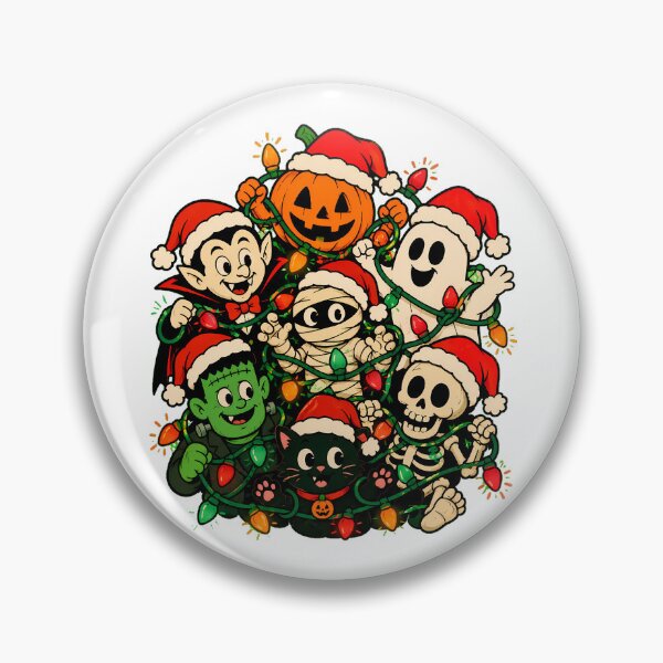 Item preview, Spooky Christmas Monster Squad Creepmas Friends designed and sold by chattsuede.