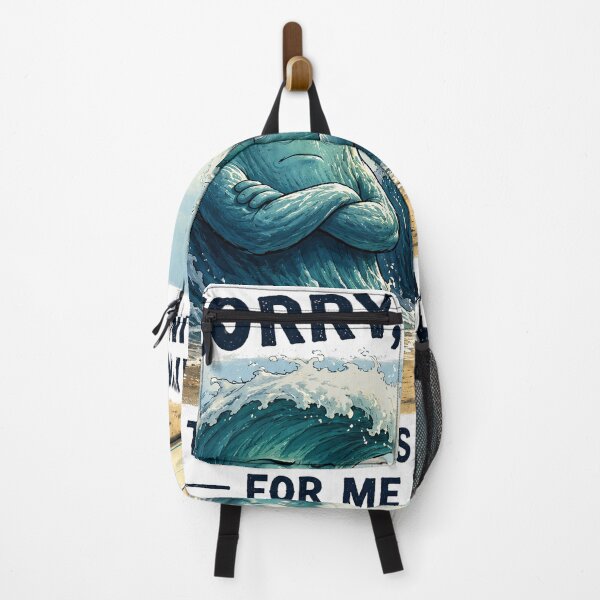 Item preview, Funny Surfing Excuse – Waves Are Waiting designed and sold by VisualWeight.