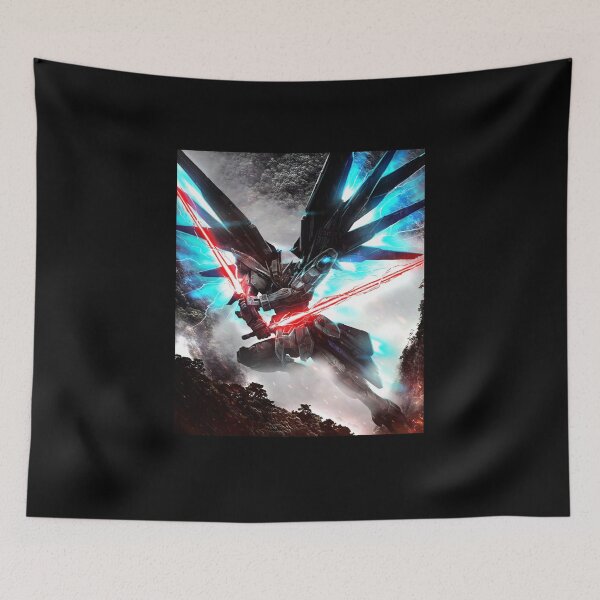 Item preview, Freedom Gundam seed on space full blast mode attack digital hand artwork designed and sold by sabartgunpla.