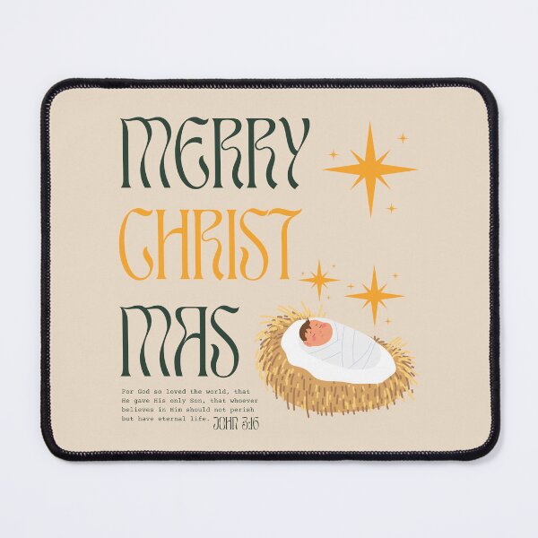 Item preview, Merry Christmas Baby Jesus Nativity – John 3:16 designed and sold by shopfindingbeni.