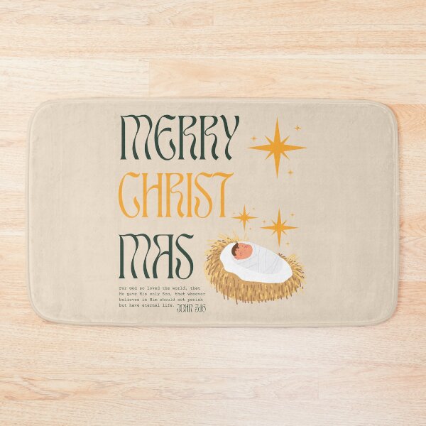 Item preview, Merry Christmas Baby Jesus Nativity – John 3:16 designed and sold by shopfindingbeni.