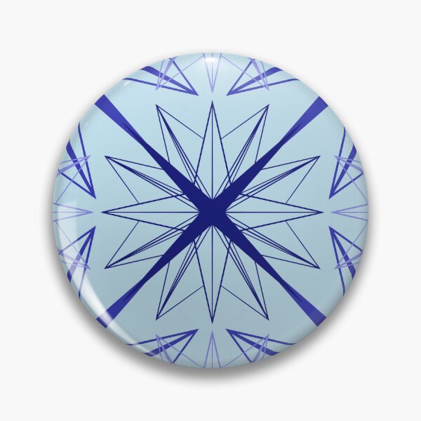 Item preview, Geometric Star Design in Blues designed and sold by KathyLav.
