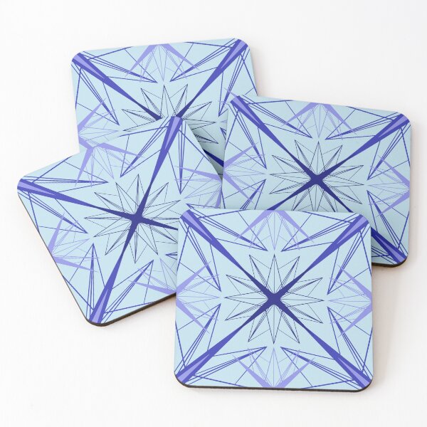 Item preview, Geometric Star Design in Blues designed and sold by KathyLav.