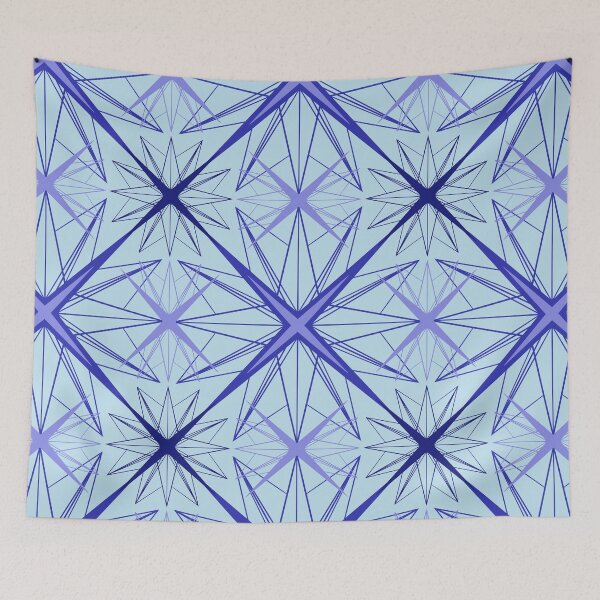 Item preview, Geometric Star Design in Blues designed and sold by KathyLav.