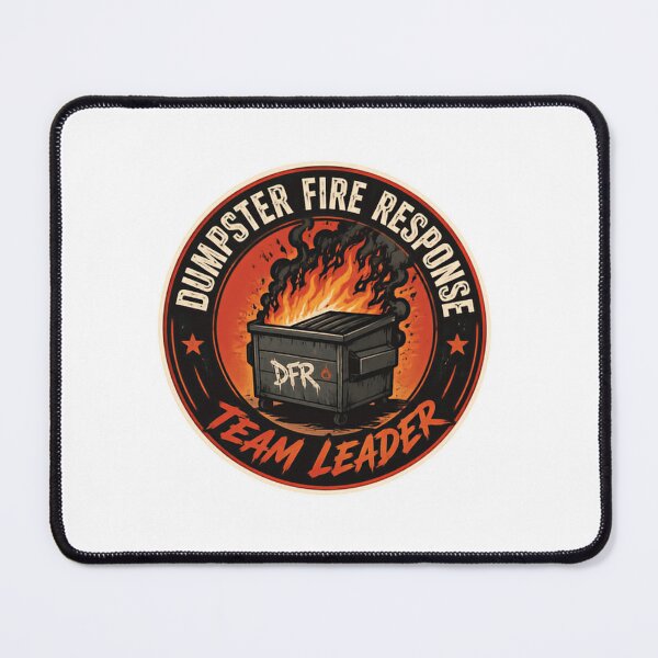 Item preview, Dumpster Fire Response Team Leader Funny Manager Workplace Humor Sarcastic Coworker designed and sold by SkeletonsDanger.