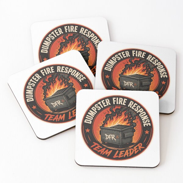 Item preview, Dumpster Fire Response Team Leader Funny Manager Workplace Humor Sarcastic Coworker designed and sold by SkeletonsDanger.