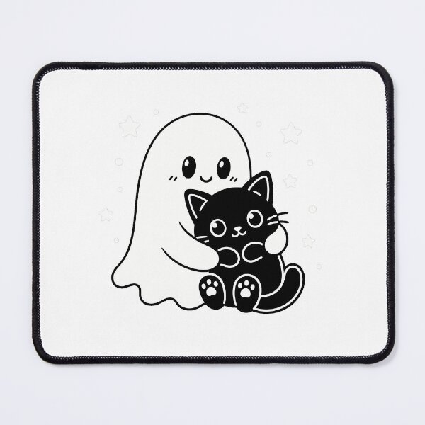 Item preview, Ghost Hugging Black Cat Spooky Autumn Friend designed and sold by chattsuede.