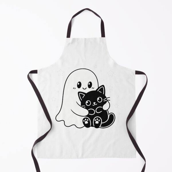 Item preview, Ghost Hugging Black Cat Spooky Autumn Friend designed and sold by chattsuede.