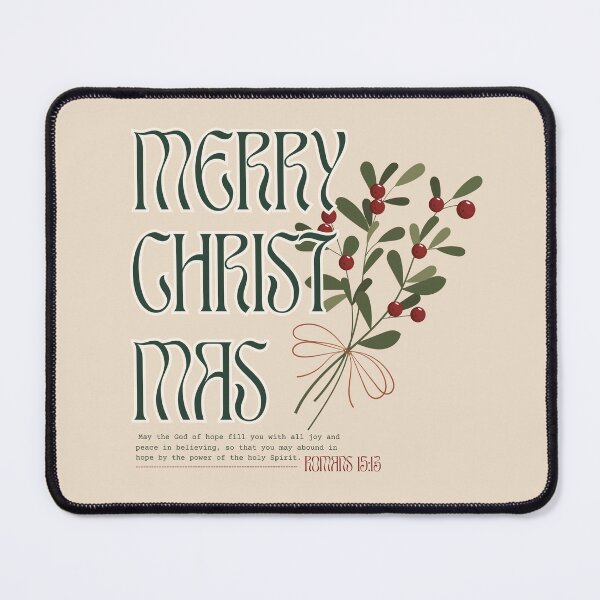 Item preview, Merry Christmas Christian Hope and Joy – Romans 15:13 designed and sold by shopfindingbeni.