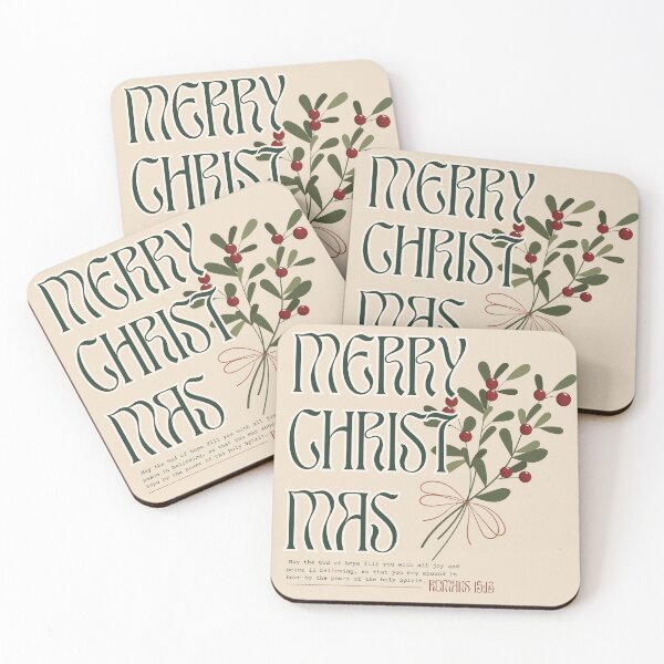 Item preview, Merry Christmas Christian Hope and Joy – Romans 15:13 designed and sold by shopfindingbeni.