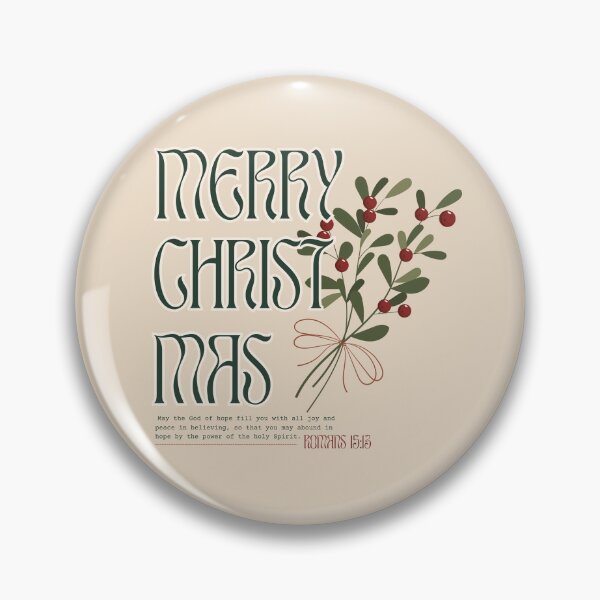 Item preview, Merry Christmas Christian Hope and Joy – Romans 15:13 designed and sold by shopfindingbeni.
