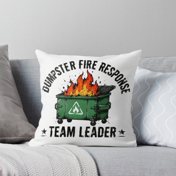 Item preview, Dumpster Fire Response Team Leader Funny Manager Workplace Humor designed and sold by SkeletonsDanger.
