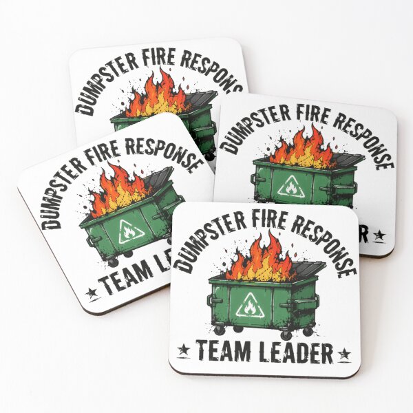 Item preview, Dumpster Fire Response Team Leader Funny Manager Workplace Humor designed and sold by SkeletonsDanger.