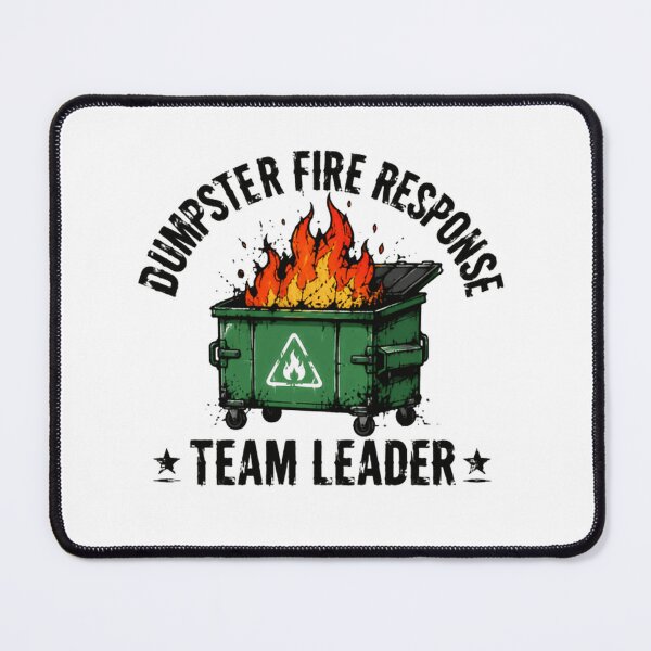 Item preview, Dumpster Fire Response Team Leader Funny Manager Workplace Humor designed and sold by SkeletonsDanger.