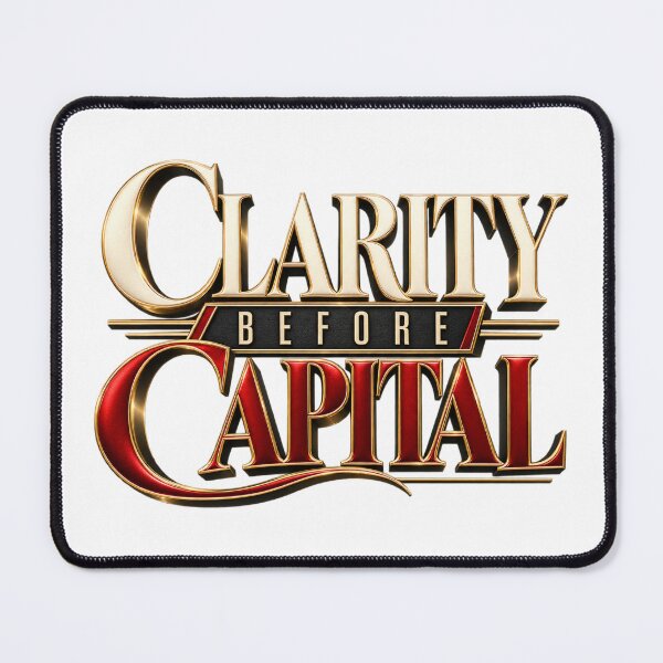 Item preview, Clarity Before Capital Luxury Trading Mindset designed and sold by VolatilityEdge.