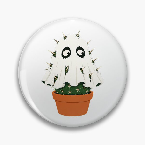 Item preview, Spooky Ghost Cactus Halloween Plant Lover designed and sold by chattsuede.