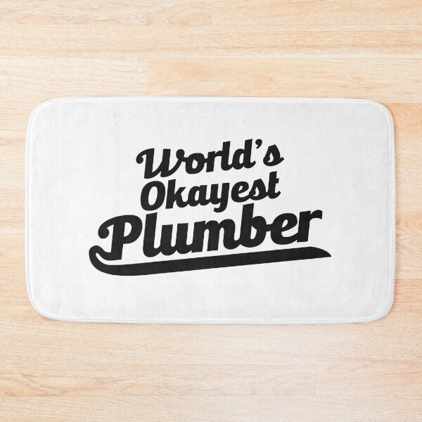 Item preview, World's Okayest Plumber - Typographic Design  designed and sold by Vector-Artist.