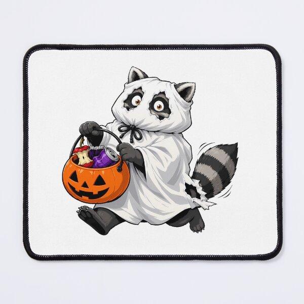 Item preview, Spooky Ghost Raccoon Halloween Trash Panda designed and sold by chattsuede.