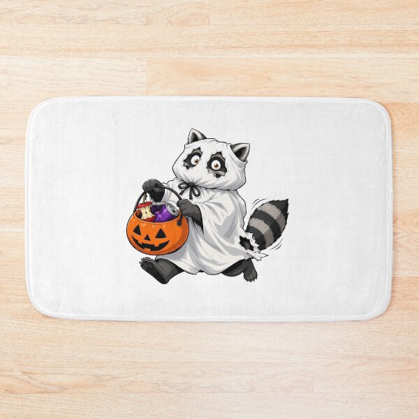 Item preview, Spooky Ghost Raccoon Halloween Trash Panda designed and sold by chattsuede.