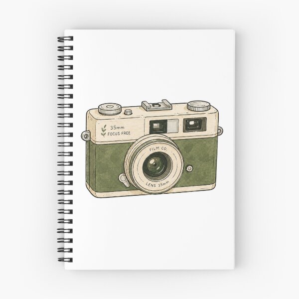 Item preview, Sage Green 35mm Film Camera – Vintage Analog Photography designed and sold by MoodMeow.