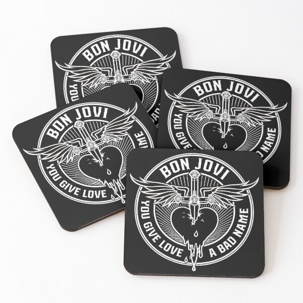 Item preview, Bons Jovis You Give Love A Bad Name Heart Rock Band  designed and sold by XanDuriCatcute.