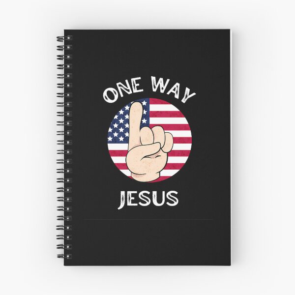Item preview, One Way Jesus With American Flag designed and sold by denney-colene.