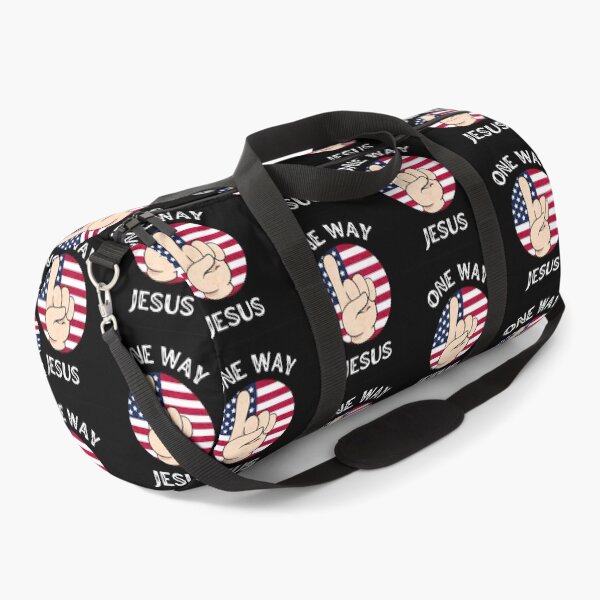 Item preview, One Way Jesus With American Flag designed and sold by denney-colene.