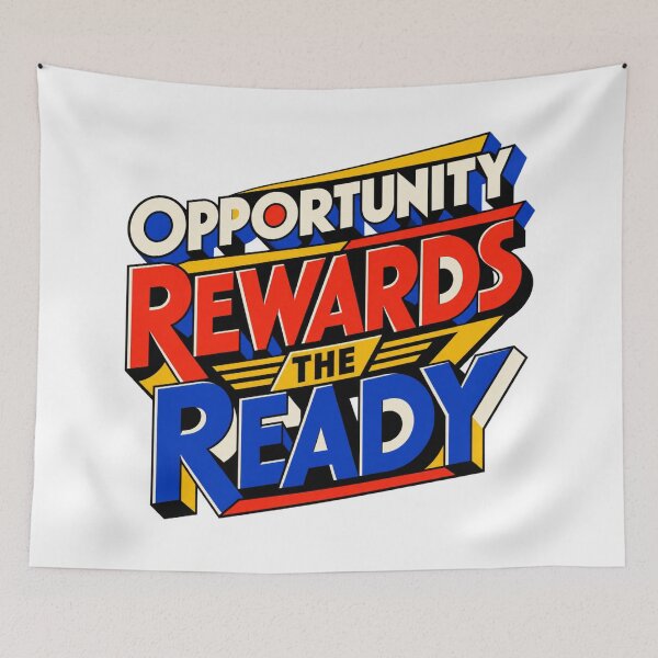 Item preview, Opportunity Rewards the Ready Bauhaus Trader Mindset designed and sold by VolatilityEdge.