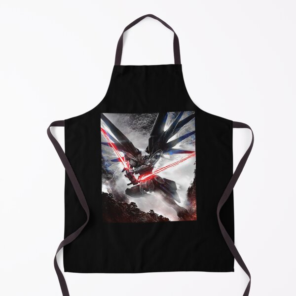 Item preview, black white art Freedom Gundam seed on space full blast mode attack digital hand artwork designed and sold by sabartgunpla.