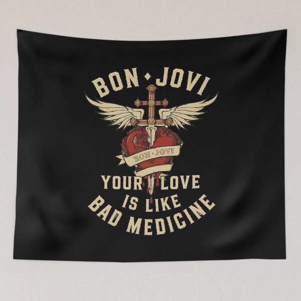 Item preview, Bons Jovis Your Love Bad Medicines Heart Wings designed and sold by XanDuriCatcute.