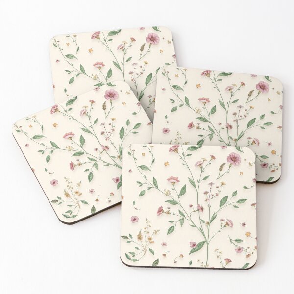 Item preview, Delicate Wildflower Botanical Seamless Pattern designed and sold by IntelliMindDesigns.