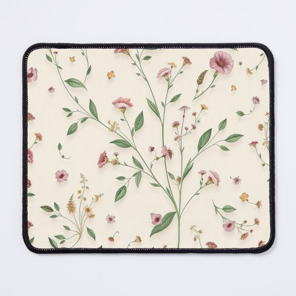 Item preview, Delicate Wildflower Botanical Seamless Pattern designed and sold by IntelliMindDesigns.