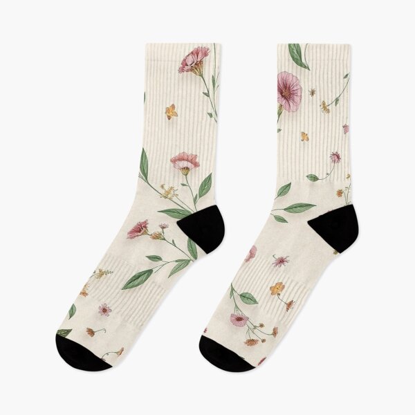 Item preview, Delicate Wildflower Botanical Seamless Pattern designed and sold by IntelliMindDesigns.