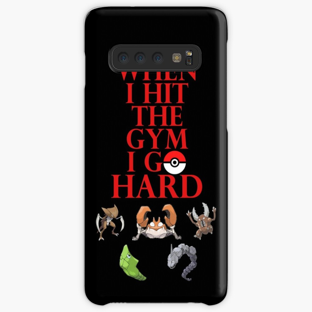 When I Hit The Gym I Go Hard Pokemon Case Skin For Samsung Galaxy By Elled Redbubble