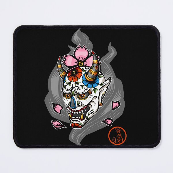 Item preview, Sugar Skull Oni Mask - Japanese Hanya Mask designed and sold by SamInJapan.