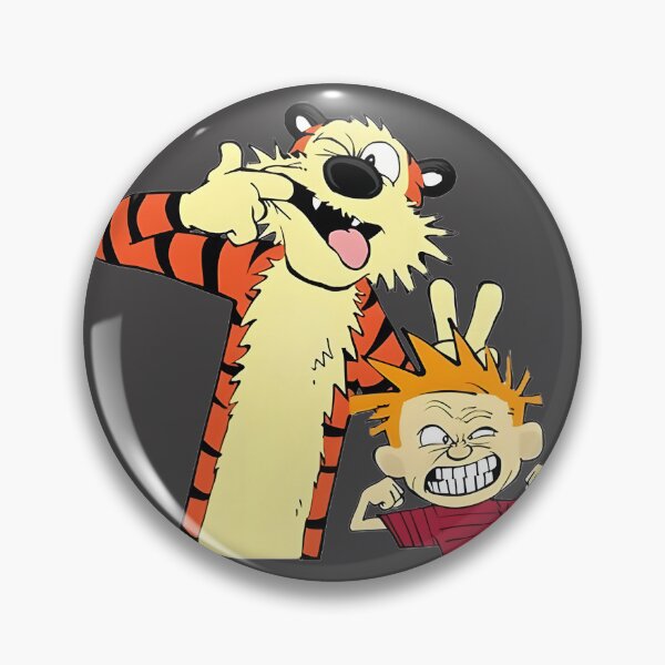 Item preview, Boy And Tiger Philosophical Comic Art - Nostalgic Existential Humor Illustration | Perfect Gift For You And Friends designed and sold by CgBubble.