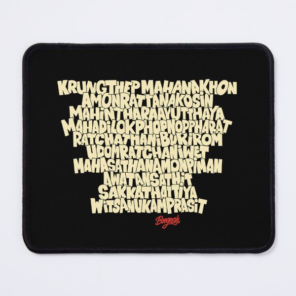 Item preview, Bangkok Full Name Thai Typography designed and sold by Boogosh.