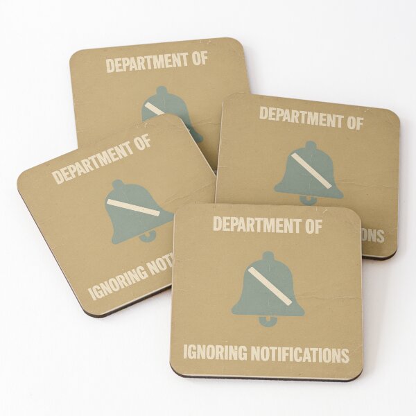 Item preview, Department of Ignoring Notifications designed and sold by PictorialWhimsy.
