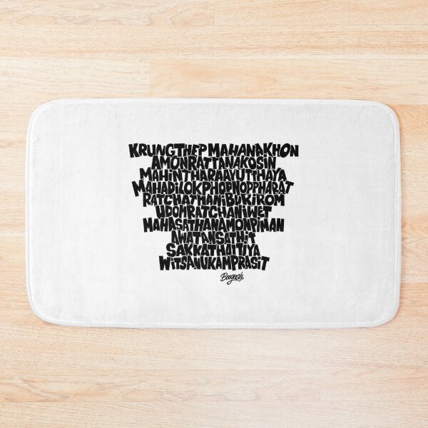 Item preview, Bangkok Krung Thep Longest City Name designed and sold by Boogosh.