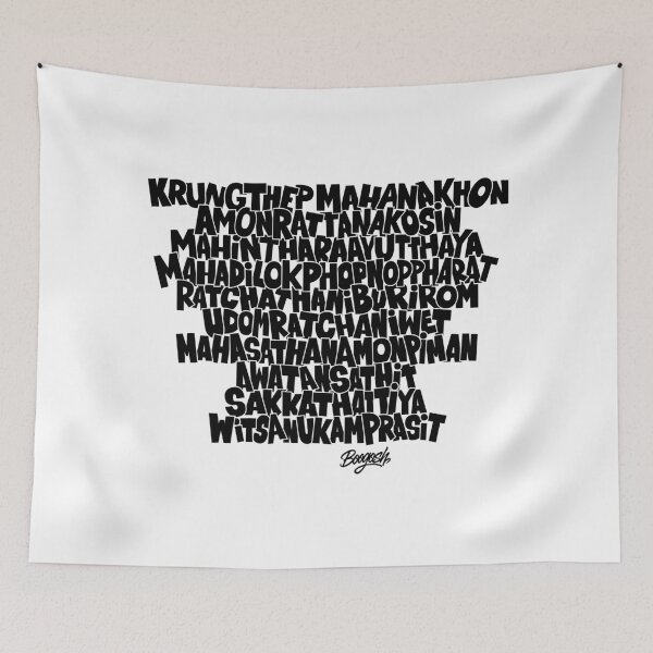Item preview, Bangkok Krung Thep Longest City Name designed and sold by Boogosh.